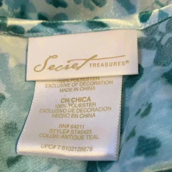 Secret Treasures soft  and slinky nightgown, adjustable straps. - Picture 8 of 11